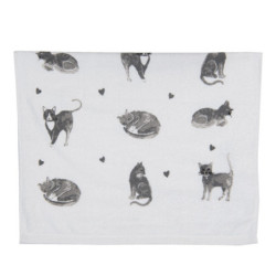 Kuchyňský froté ručník Cats and Kittens - 40*66 cm