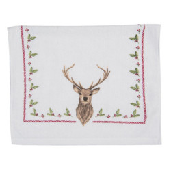 Froté kuchyňský ručník s jelenem Cosy Lodge - 40*66 cm