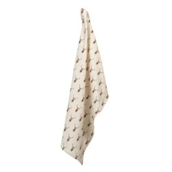 Béžová utěrka s jeleny Cosy Lodge - 50*70 cm