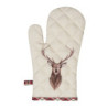 Béžová chňapka s jelenem Cosy Lodge - 16*30 cm