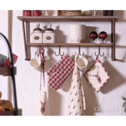 Chňapka - podložka s jelenem Cosy Lodge - 20*20 cm