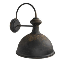 Nástěnná vintage černá retro lampa Helene - 43*35*44 cm