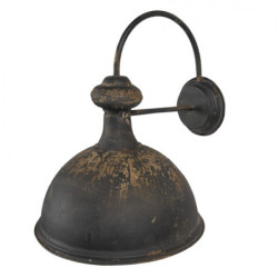 Nástěnná vintage černá retro lampa Helene - 43*35*44 cm