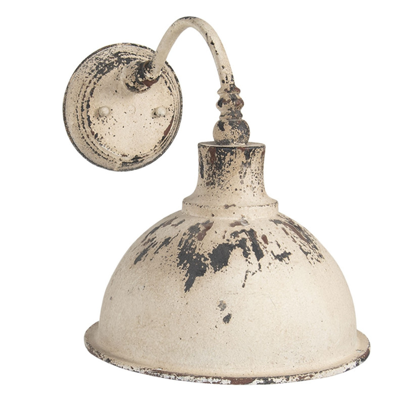 Nástěnná vintage bílá retro lampa Helene - 43*28*31 cm