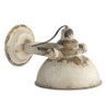 Krémová vintage nástěnná lampa s patinou Filly - 30*21*18 cm