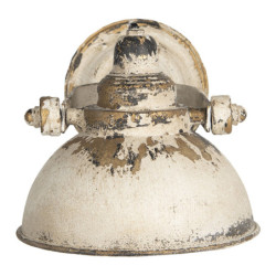 Krémová vintage nástěnná lampa s patinou Filly - 30*21*18 cm