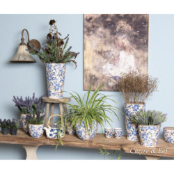Krémová vintage nástěnná lampa s patinou Molly - 31*23*27 cm