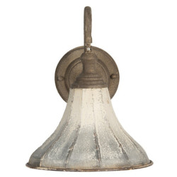 Krémová vintage nástěnná lampa s patinou Molly - 31*23*27 cm