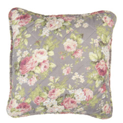 Taupe povlak na polštář s růžemi Roses - 40*40 cm