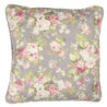 Taupe povlak na polštář s růžemi Roses - 50*50 cm