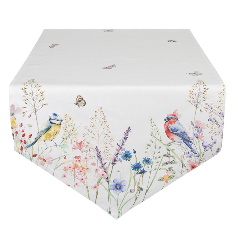Bavlněný běhoun na stůl So Floral - 50*160 cm