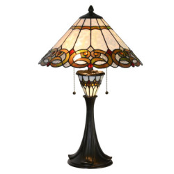 Stolní Tiffany lampa Bretzel – Ø 40*61 cm