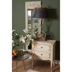 Vintage stolní lampa s patinou Tristram - 48*48*105 cm E27/max 1*60W
