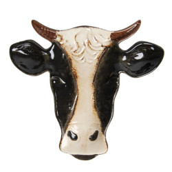 Keramický talíř v designu krávy - 23*21*2 cm