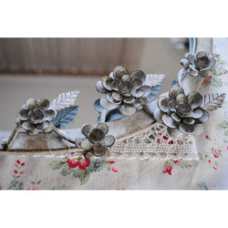 Zrcadlo Flower Glass s patinou - 35*3*51 cm