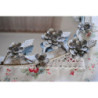 Zrcadlo Flower Glass s patinou - 35*3*51 cm