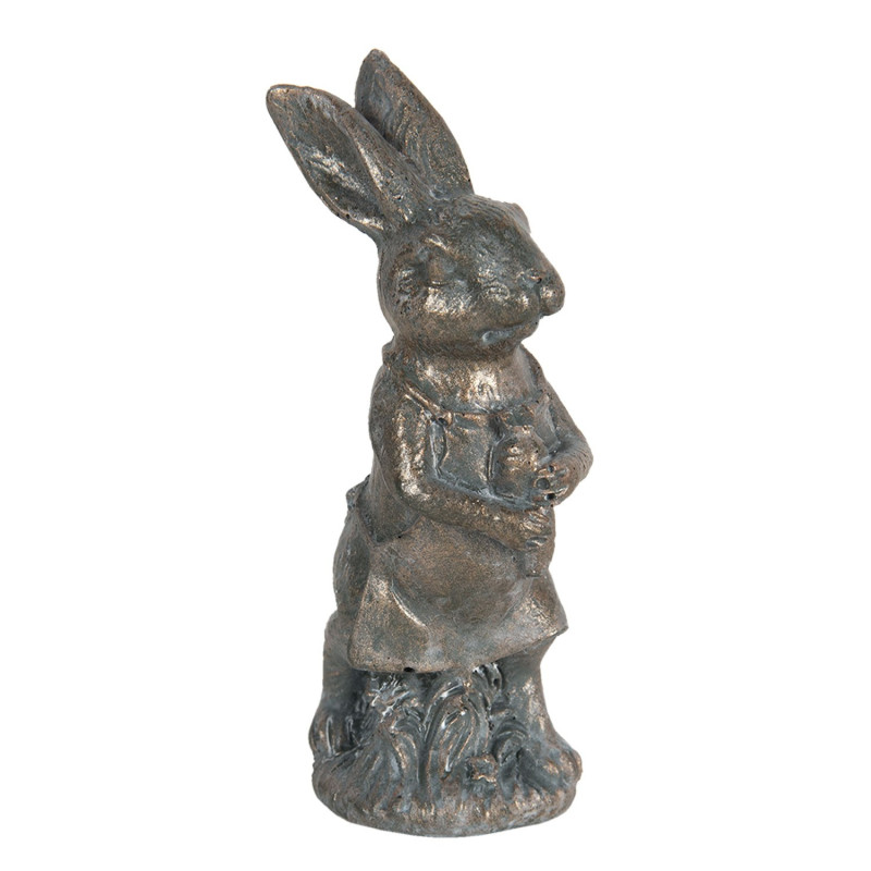 Metalická velikonoční dekorace králíka Métallique - 4*4*11 cm