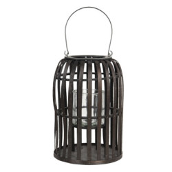 Závěsná lucerna tvaru klece Eudo - Ø 25*36 cm