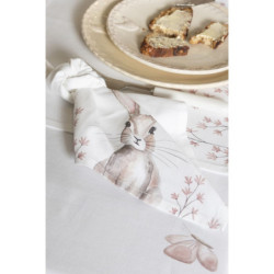 Potah na podsedák s kanýrem Rustic Easter Bunny - 40*40 cm