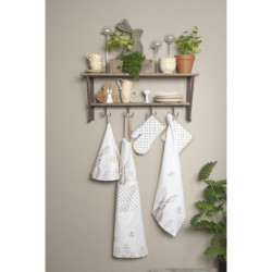 Potah na podsedák s kanýrem Rustic Easter Bunny - 40*40 cm