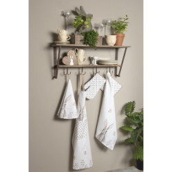 Potah na podsedák s kanýrem Rustic Easter Bunny - 40*40 cm