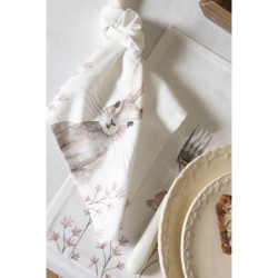 Potah na podsedák s kanýrem Rustic Easter Bunny - 40*40 cm