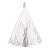 Kulatá utěrka s motivem králíčka Rustic Easter Bunny – Ø 80 cm