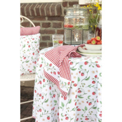 Utěrka z bavlny s motivem lesních jahod Wild Strawberries - 50*70 cm