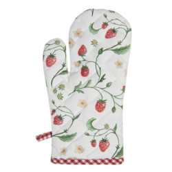 Bavlněná chňapka s motivem lesních jahod Wild Strawberries - 16*30 cm