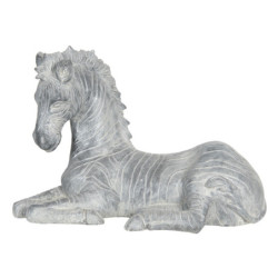 Dekorace zebra s patinou - 40*18*27 cm