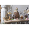 Dekorace sedící králík na šnekovi - 13*6*14 cm