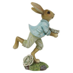 Dekorace běžící králík - 11*6*15 cm