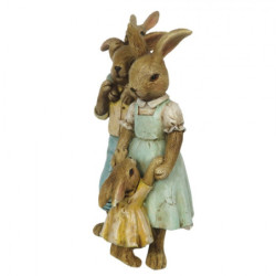 Velikonoční dekorace králičí rodinky - 8*6*15 cm
