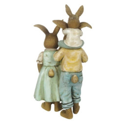 Velikonoční dekorace králičí rodinky - 8*6*15 cm