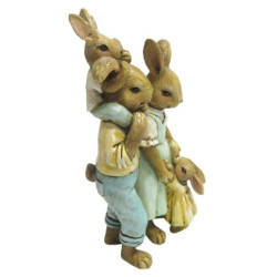Velikonoční dekorace králičí rodinky - 8*6*15 cm