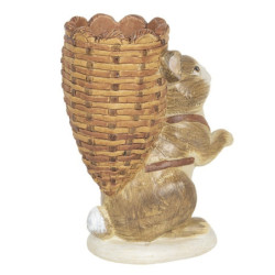 Velikonoční svícen v designu králíka s nůší - 11*7*14 cm