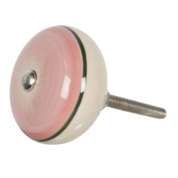Keramická úchytka ve vintage stylu Cercle – 	Ø 4*3 cm