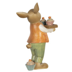 Velikonoční dekorace králíka s muffiny - 11*6*16 cm