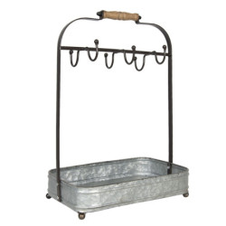 Plechový retro držák na hrnky Moug - 32*20*44 cm