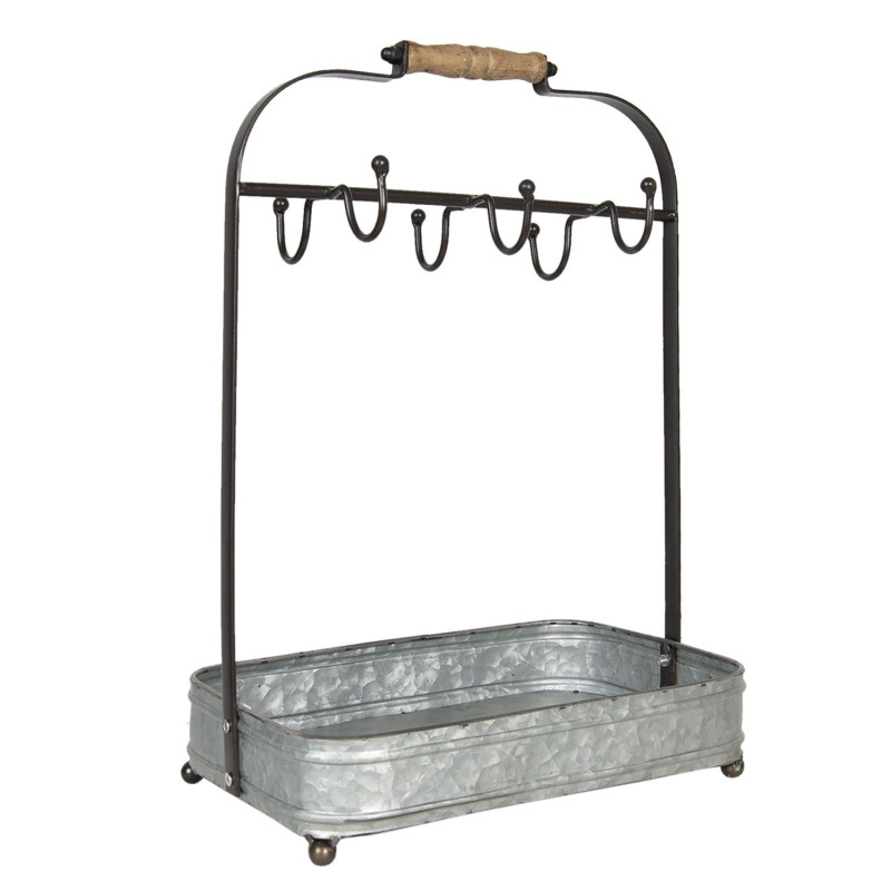 Plechový retro držák na hrnky Moug - 32*20*44 cm