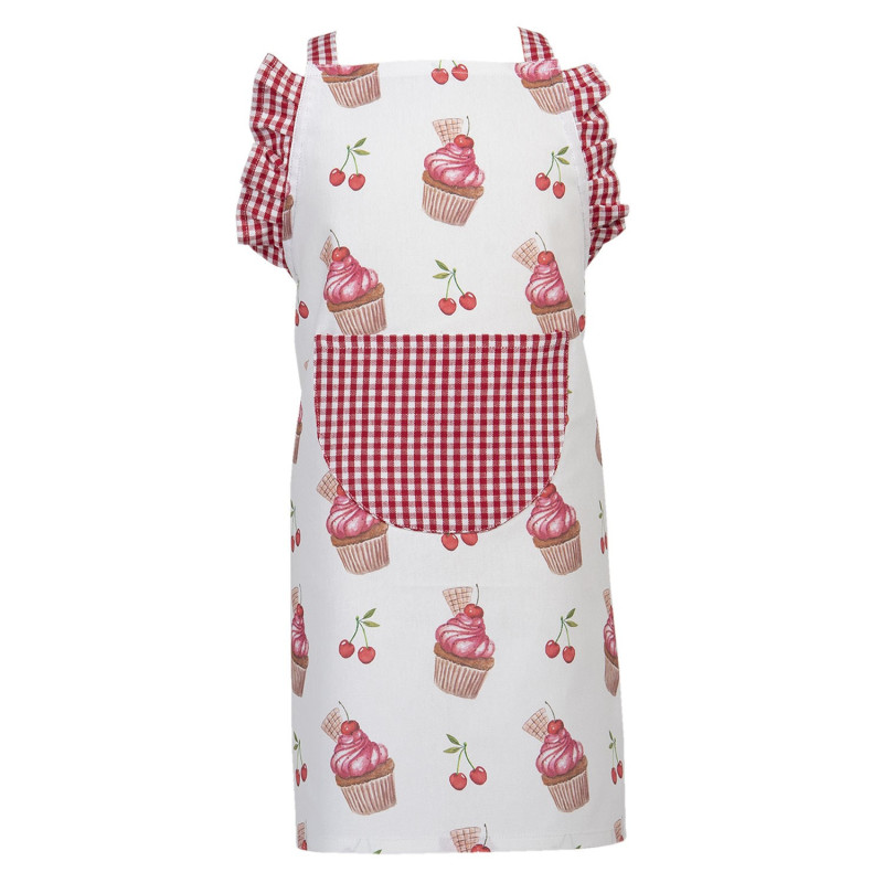 Dětská kuchyňská zástěra Cherry Cupcake - 48*56 cm