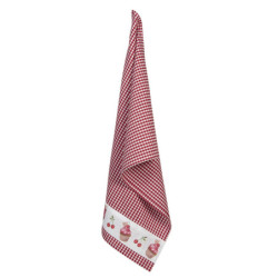 Kostičkovaná bavlněná utěrka Cherry Cupcake - 50*70 cm