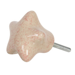Keramická nábytková úchytka ve tvaru hvězdy - 4*3*4 cm