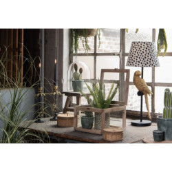 Stolní lampa s dekorací zlatého papouška – 	Ø 25*51 cm / E27