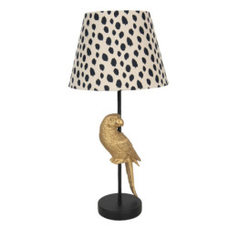Stolní lampa s dekorací zlatého papouška – 	Ø 25*51 cm / E27