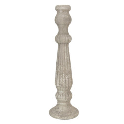 Béžový vintage cementový svícen Florent - Ø 15*52 cm