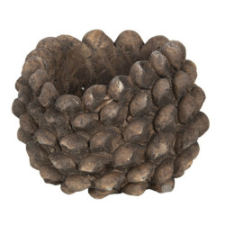Cementový květináč v designu šišky Cone – Ø 15*12 cm