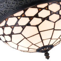 Stropní svítidlo Tiffany Roof -	Ø 38*19 cm / E14/Max. 2x40 Watt