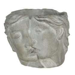 Květináč v designu propojených tváří Homme - 16*14*13 cm