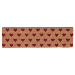 Kokosová rohožka Hearts - 75*22*2 cm